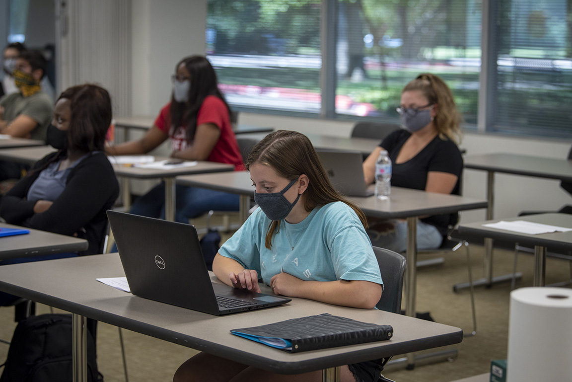 Social distanced Classes at Collin College